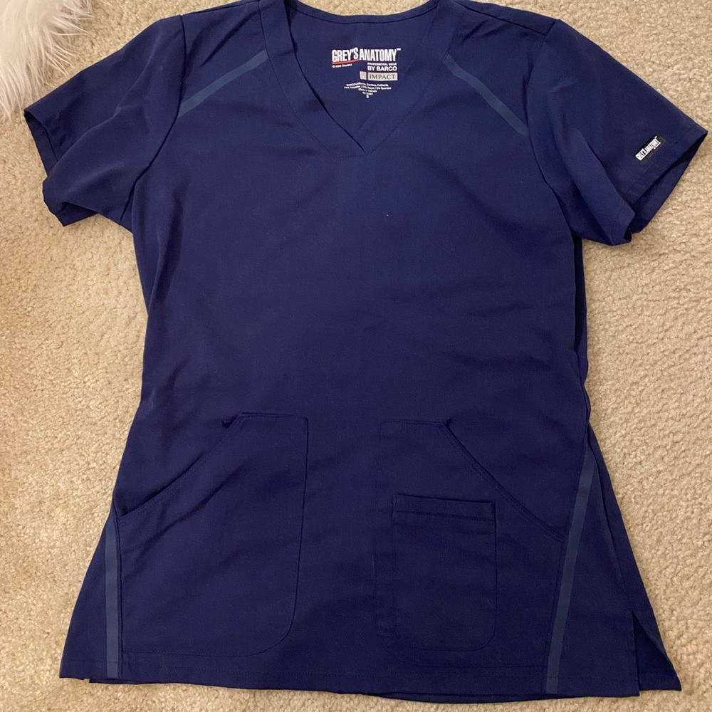 Navy Blue Greys Anatomy Top